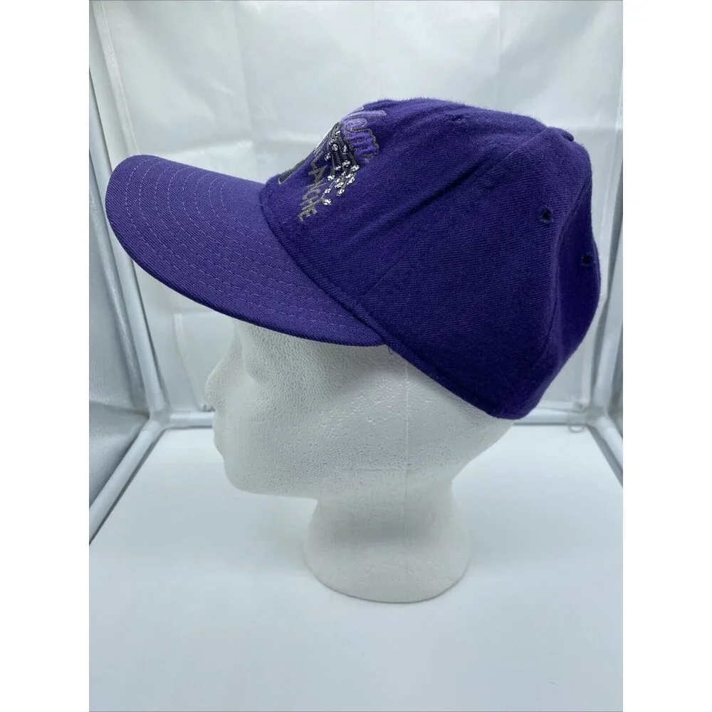 Salem Avalanche Purple Cap Hat Fitted 6 7/8 New Era 5950 Youth Wool Minor League
